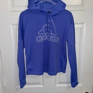 Adidas Royal Blue Pullover Hoodie women size medium